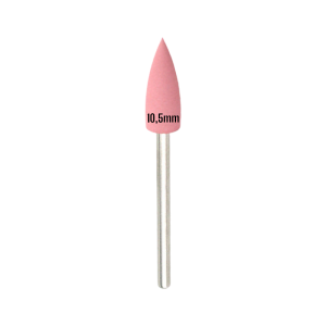 Silikon Polierbit rosa | Spitz Ø10,5mm | #400 Grit | Glanzpolierer